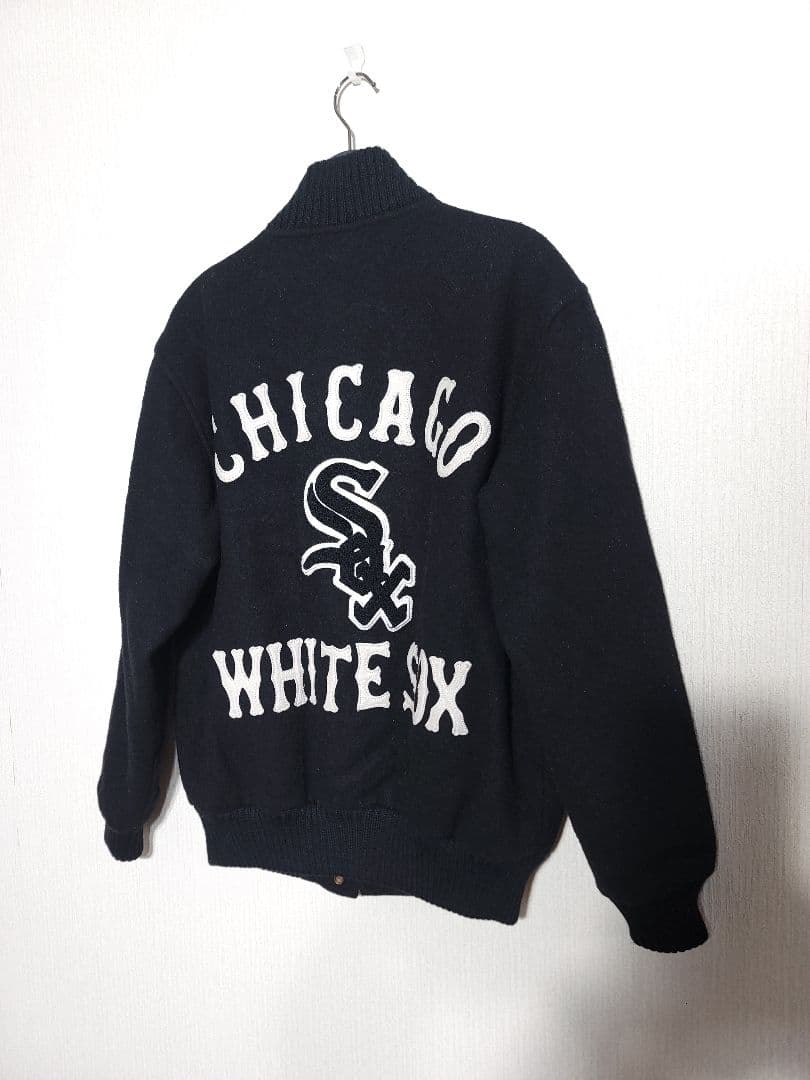 MLB WHITE SOX JACKET ウール　スタジャンホワイトソックス　黒