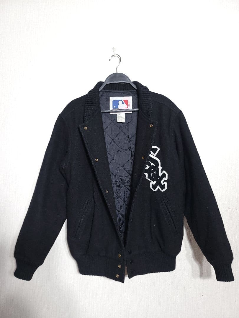 MLB WHITE SOX JACKET ウール　スタジャンホワイトソックス　黒