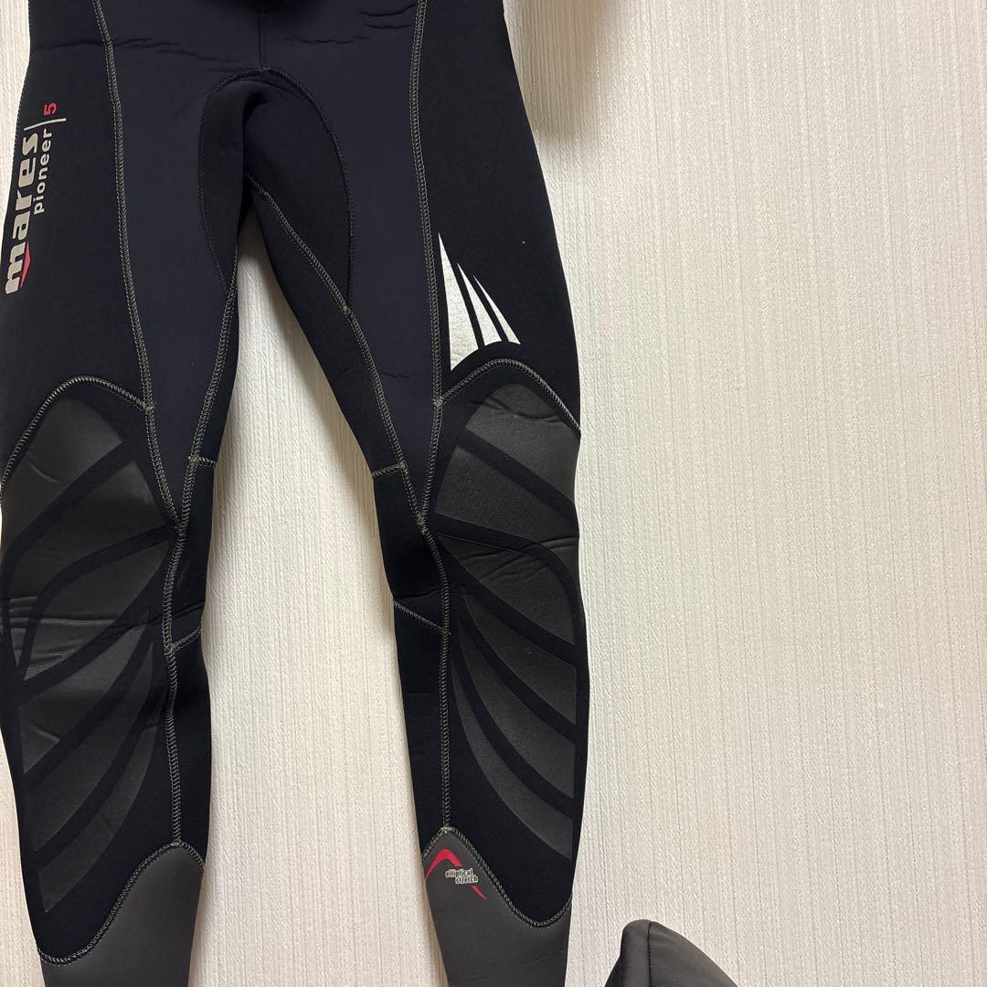 mares 5mm ウェットスーツ　170cm 70kg程度　ブラック レッド