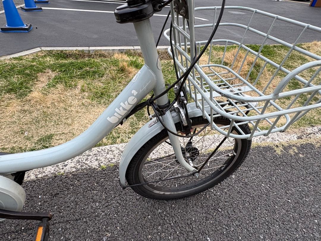 035中古ブリヂストン電動アシスト自転車　12.8Ah 大阪