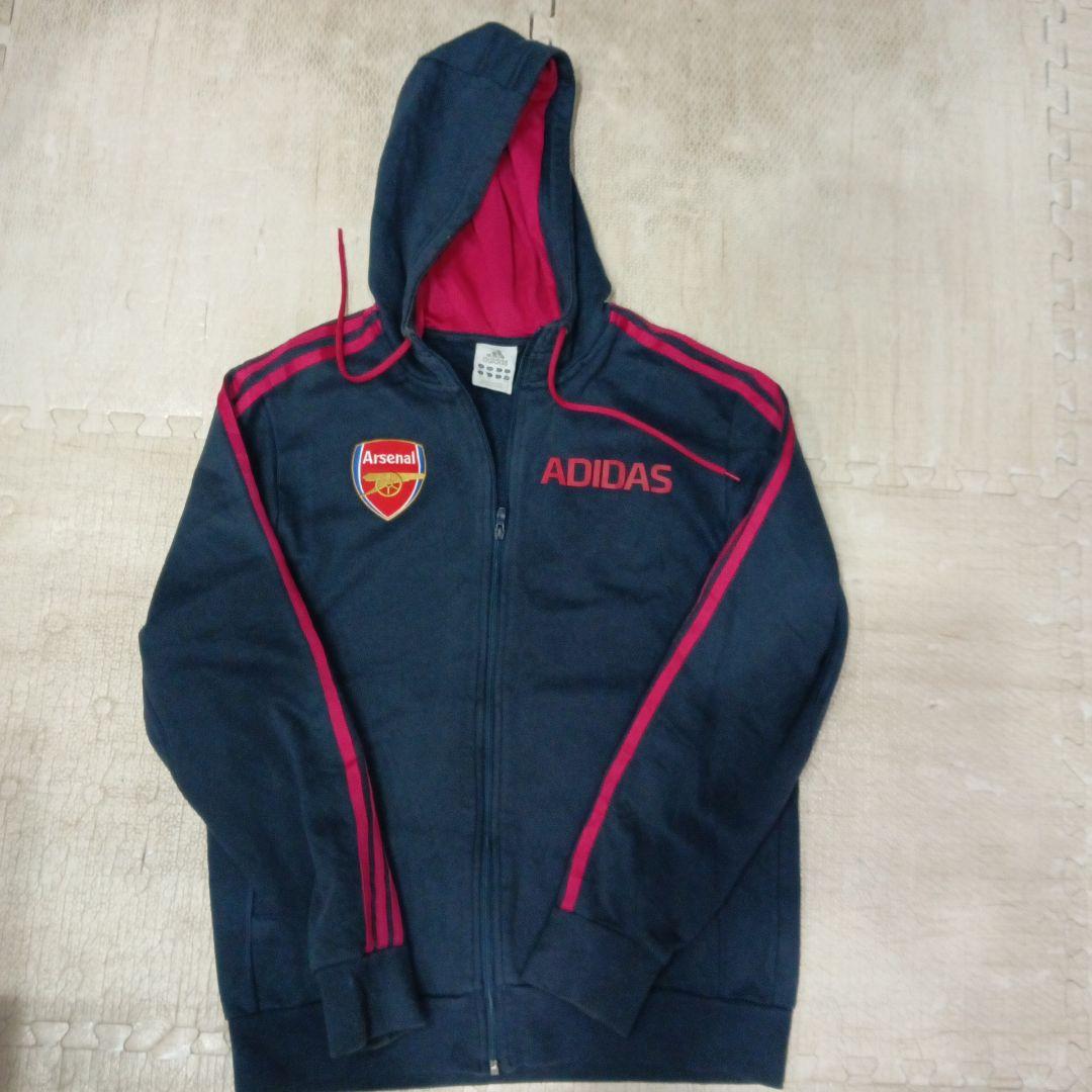 ADIDAS Arsenal フード付きジャケットＬサイズ