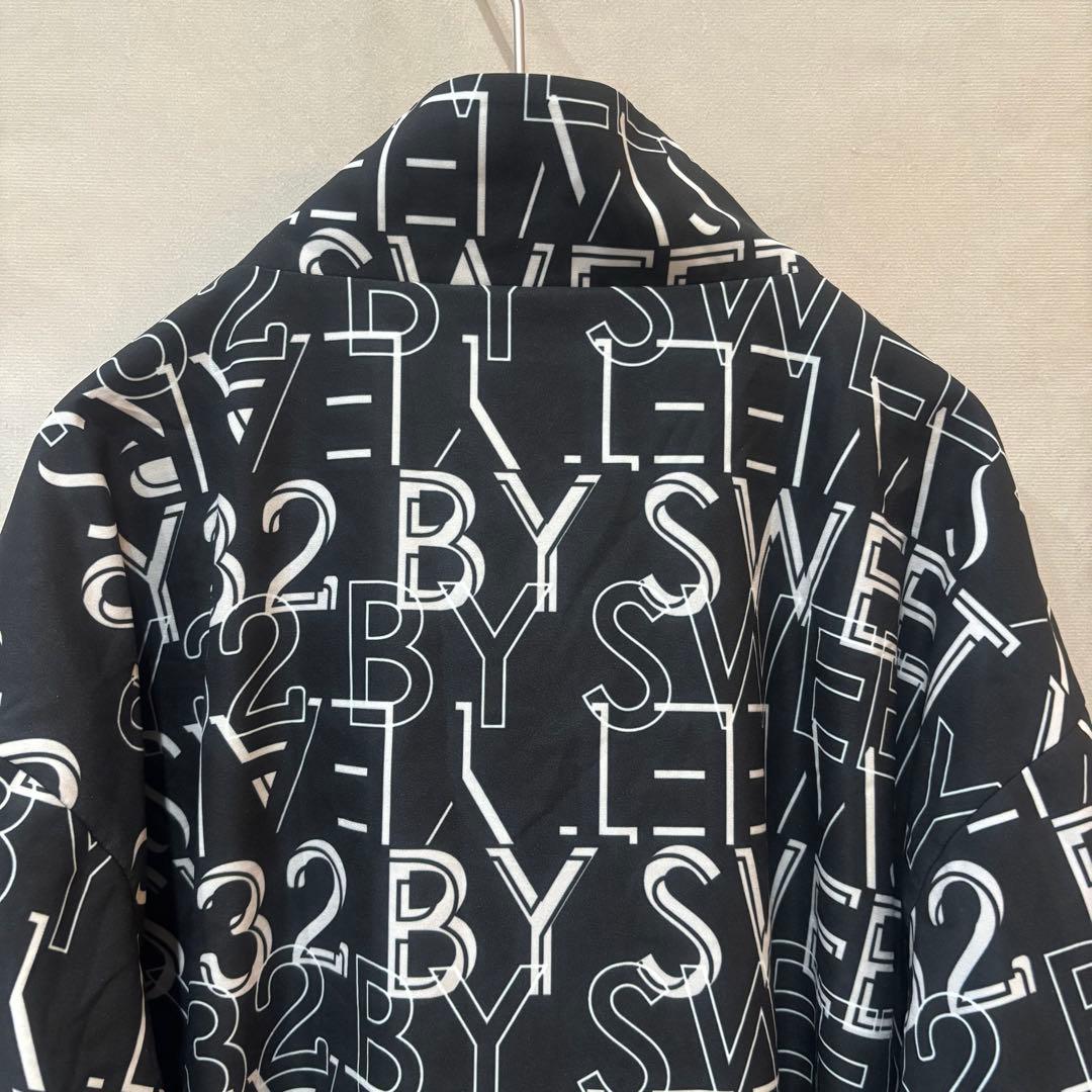 SY32bySWEETYEARS グラフィック ロゴ ジップスタンド ジャケット