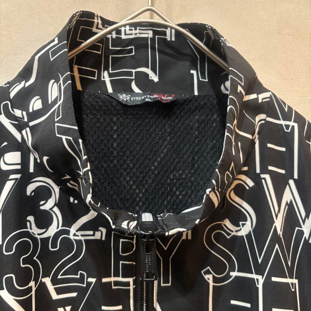 SY32bySWEETYEARS グラフィック ロゴ ジップスタンド ジャケット