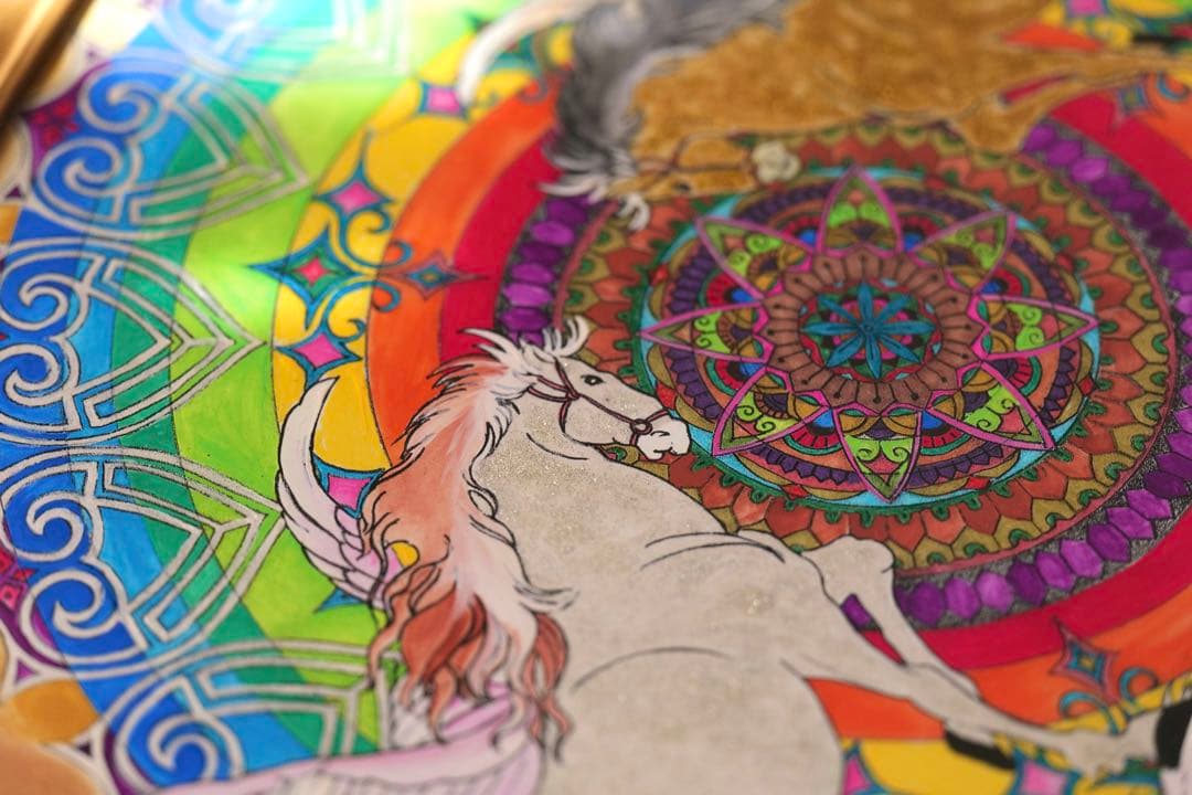 【風水画】命〜神馬とマントラ〜