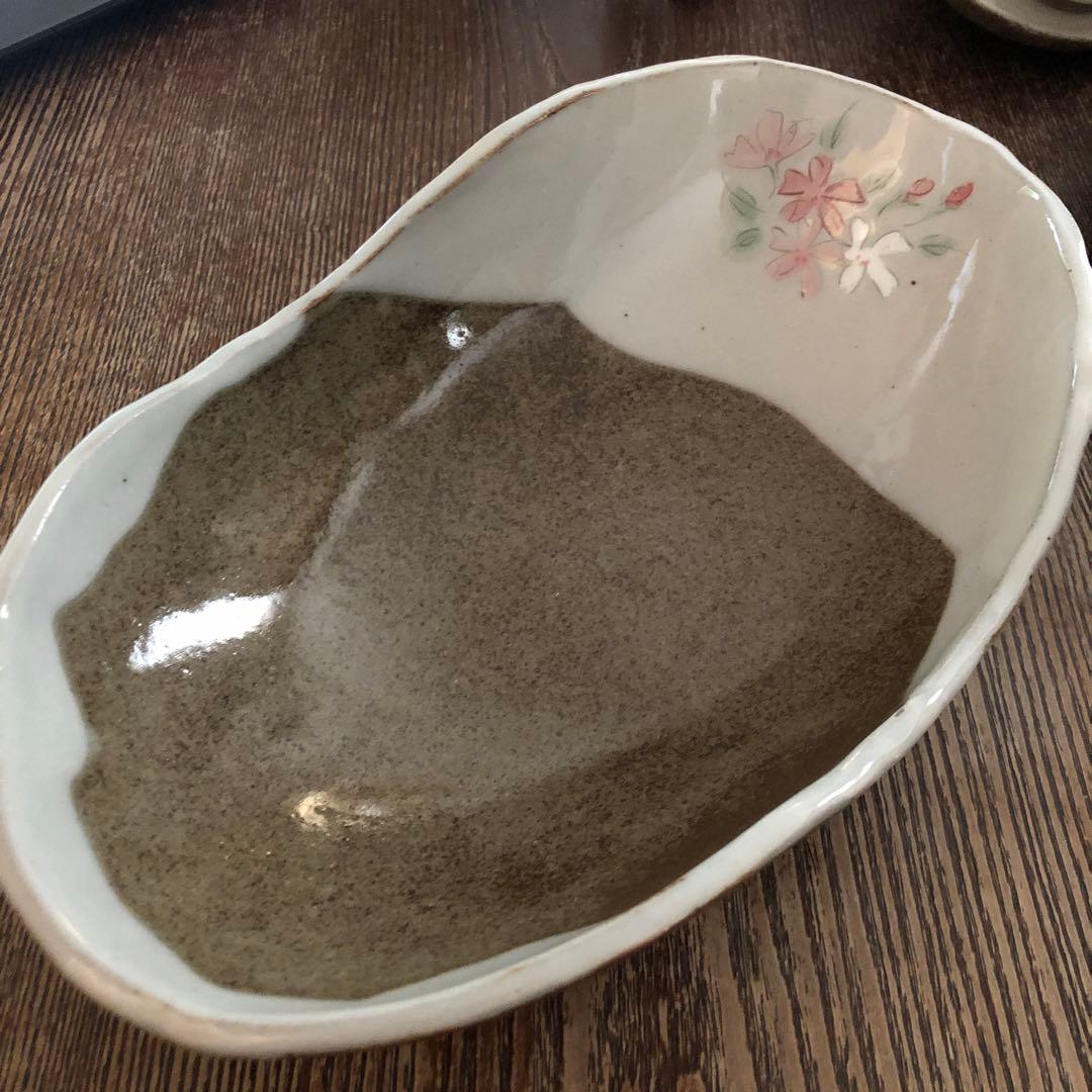 笠間焼　桜柄　食器