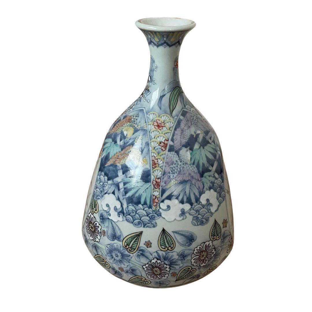 【激レア】六代　走波　壺　花瓶　レトロ　33cm