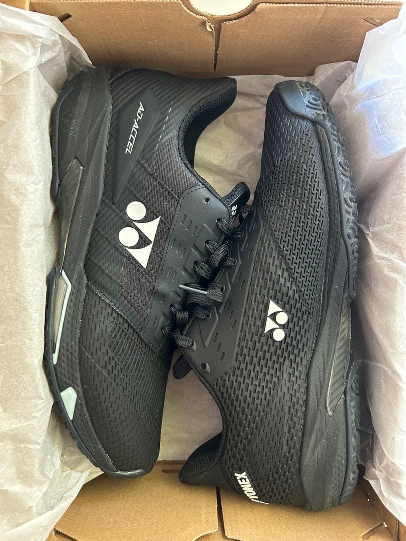 YONEX テニスシューズ ブラック　オムニクレイコート用　27.5㎝