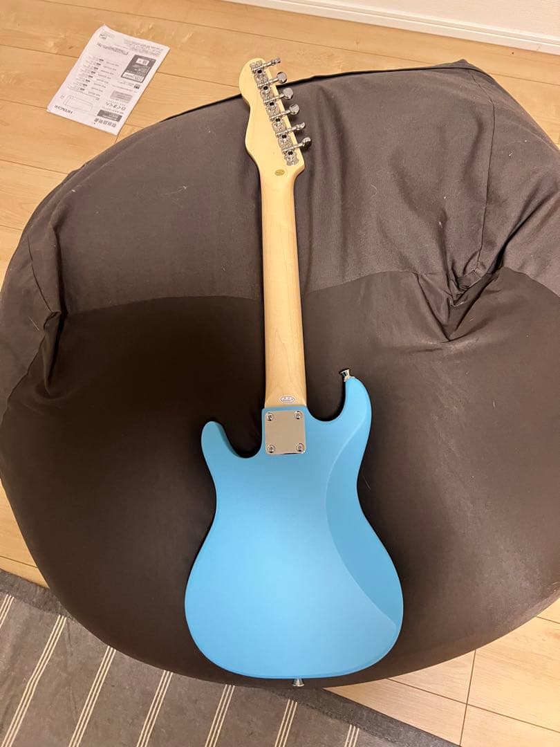 子供用ミニエレキギター ほぼ未使用 selder フルセット　水色　青色