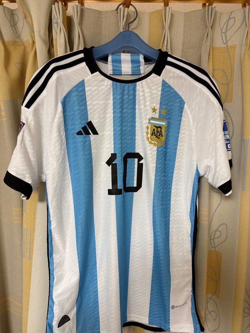 【レア】カタールW杯 アルゼンチン代表メッシユニフォーム　オーセンティック
