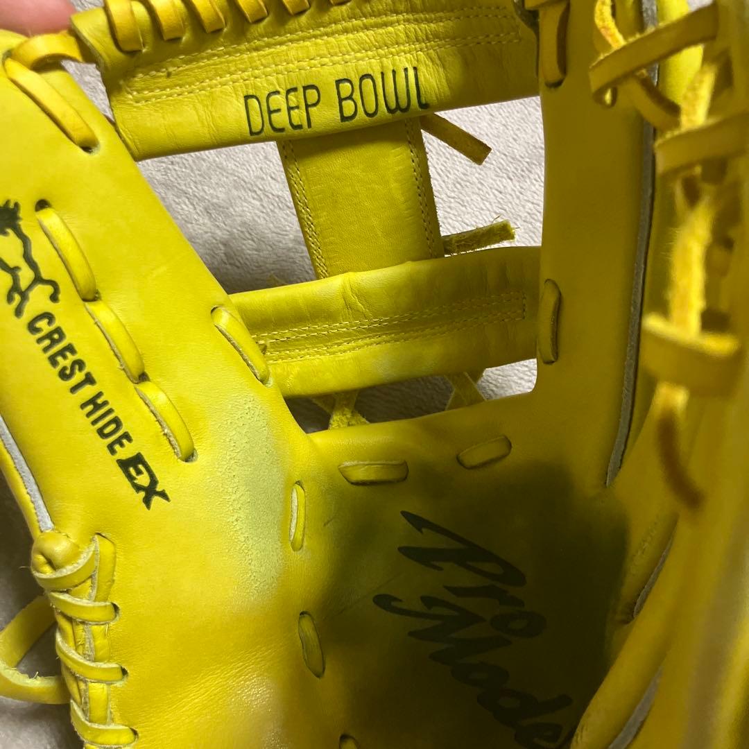 Mizuno Pro Model 野球グローブ イエロー
