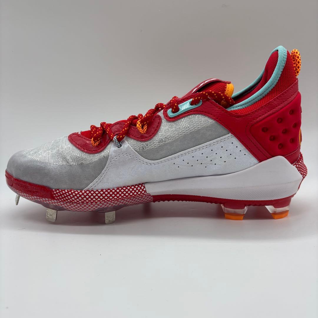 アンダーアーマー 野球 スパイク ホワイト レッド 白 赤 27㎝ ローカット