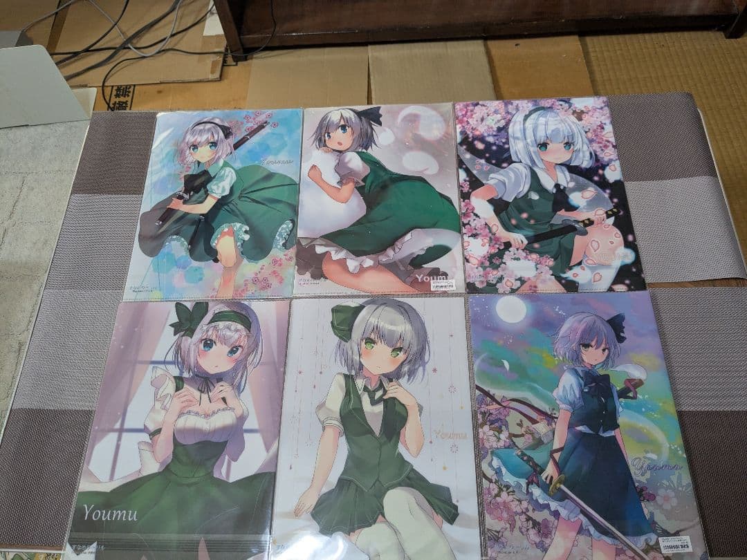 東方project　魂魄妖夢 A4クリアファイル 14枚セット①