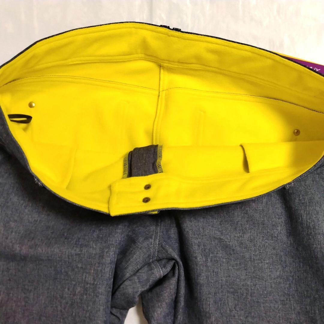 大きいサイズ 5L フィラゴルフ　防風デニム調ストレッチ ロングパンツ ネイビー
