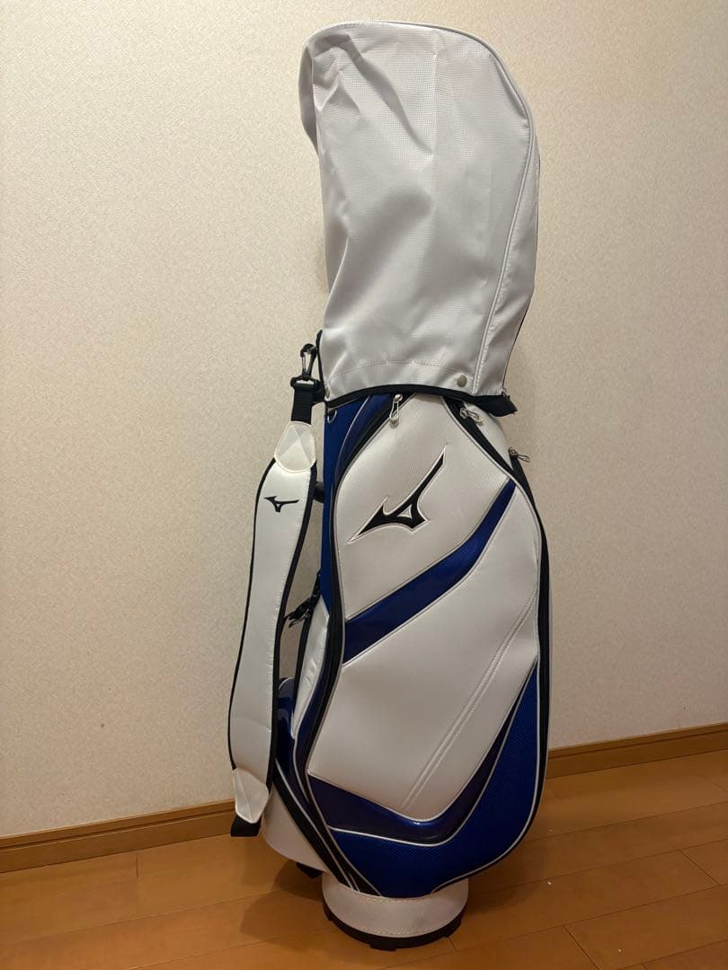Mizuno キャディバッグ ホワイト/ブルー