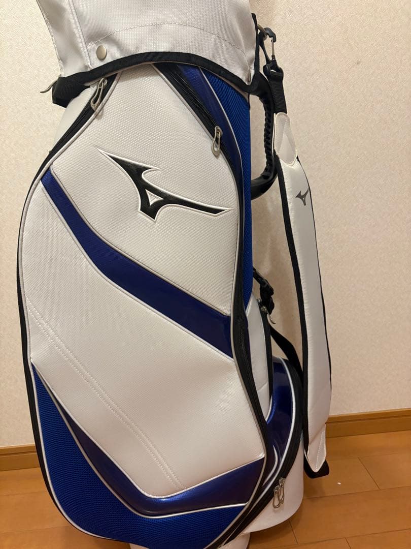 Mizuno キャディバッグ ホワイト/ブルー