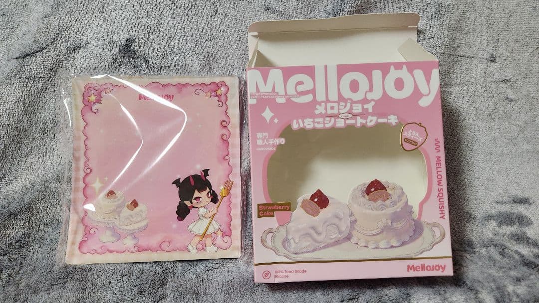 【ほぼ新品未使用】MelloJoy メロジョイ いちごショートケーキ スクイーズ