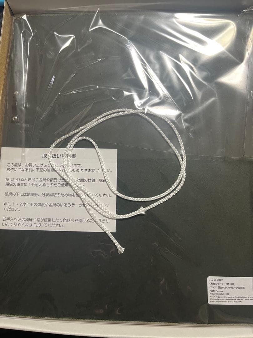 ピカソ　黄色のセーター　複製画