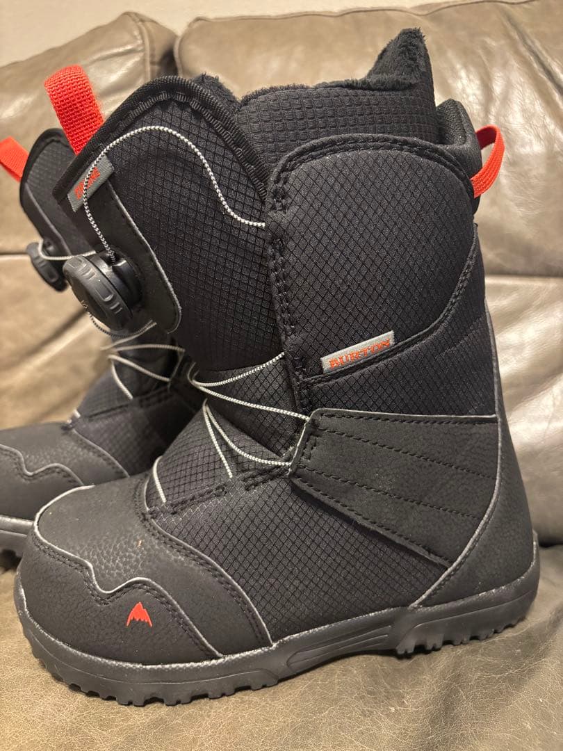 【美品】BURTON　子ども用スノーボードブーツ ブラック　23cm