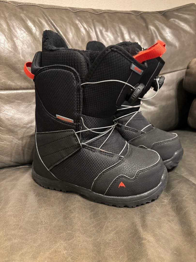 【美品】BURTON　子ども用スノーボードブーツ ブラック　23cm