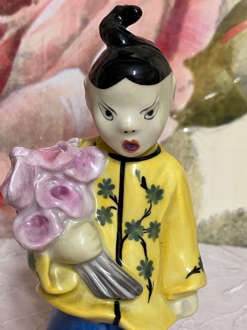 ［希少］HEREND ヘレンド　 花束を持つシノワズリ人形