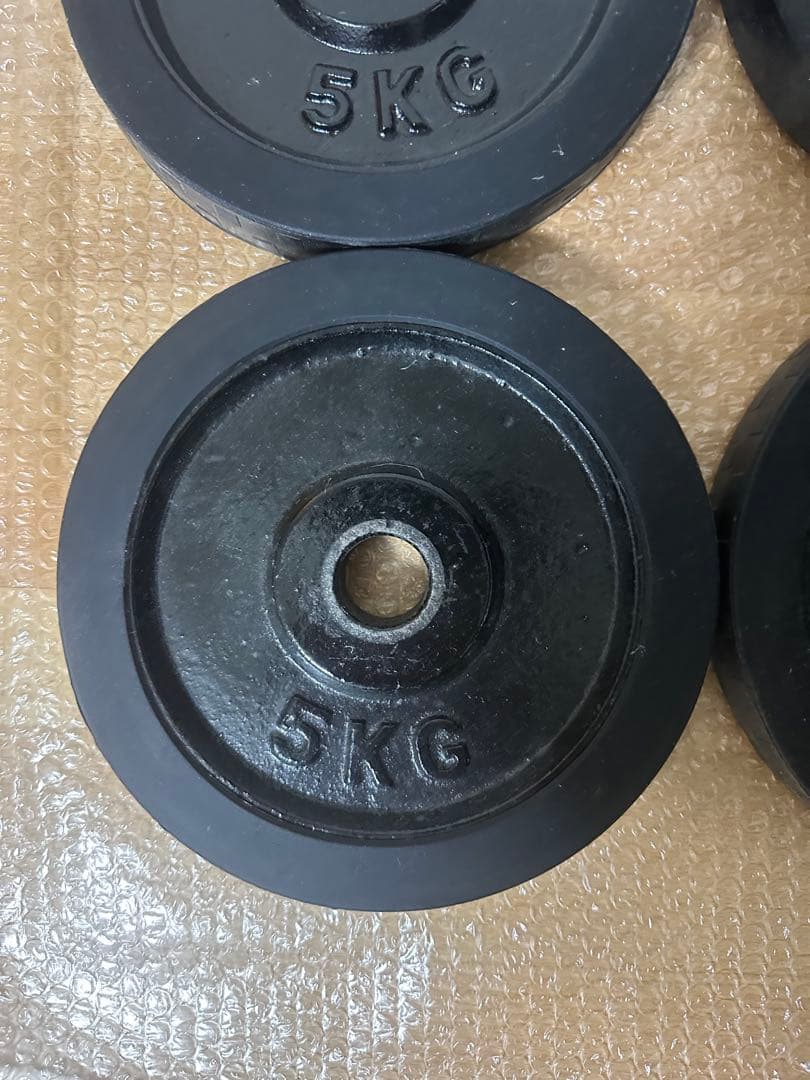 早い者勝ち 5KG ラバーダンベルプレート 合計20kg 4枚セット