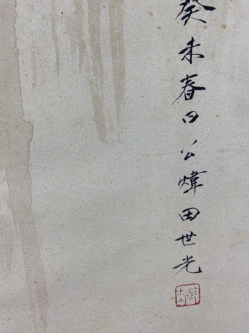 田世光 红业白猴 中国画 掛け軸 水墨画 和室 玄関 茶室 壁掛け 美術品