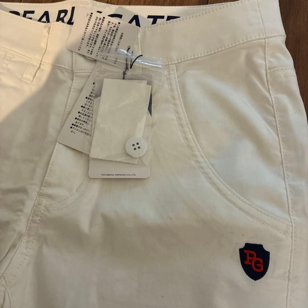 【新品】PEARLY GATES ホワイト スリムフィットパンツ サイズ0