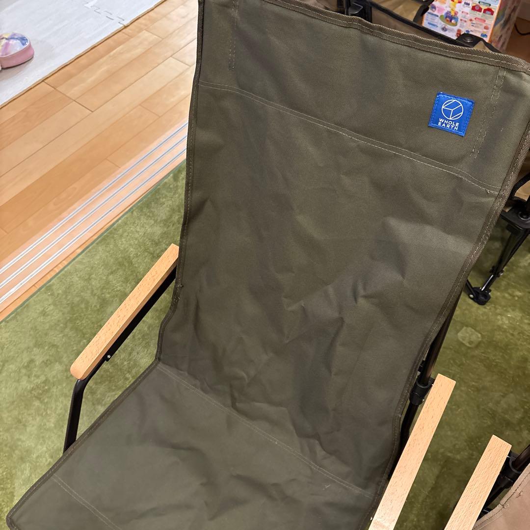 アウトドアチェア オリーブグリーン ベージュ