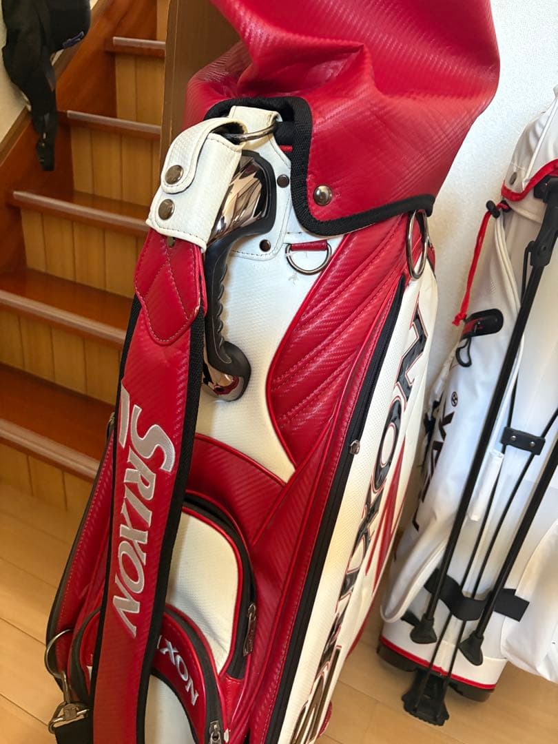 Srixon キャディバッグ 赤白