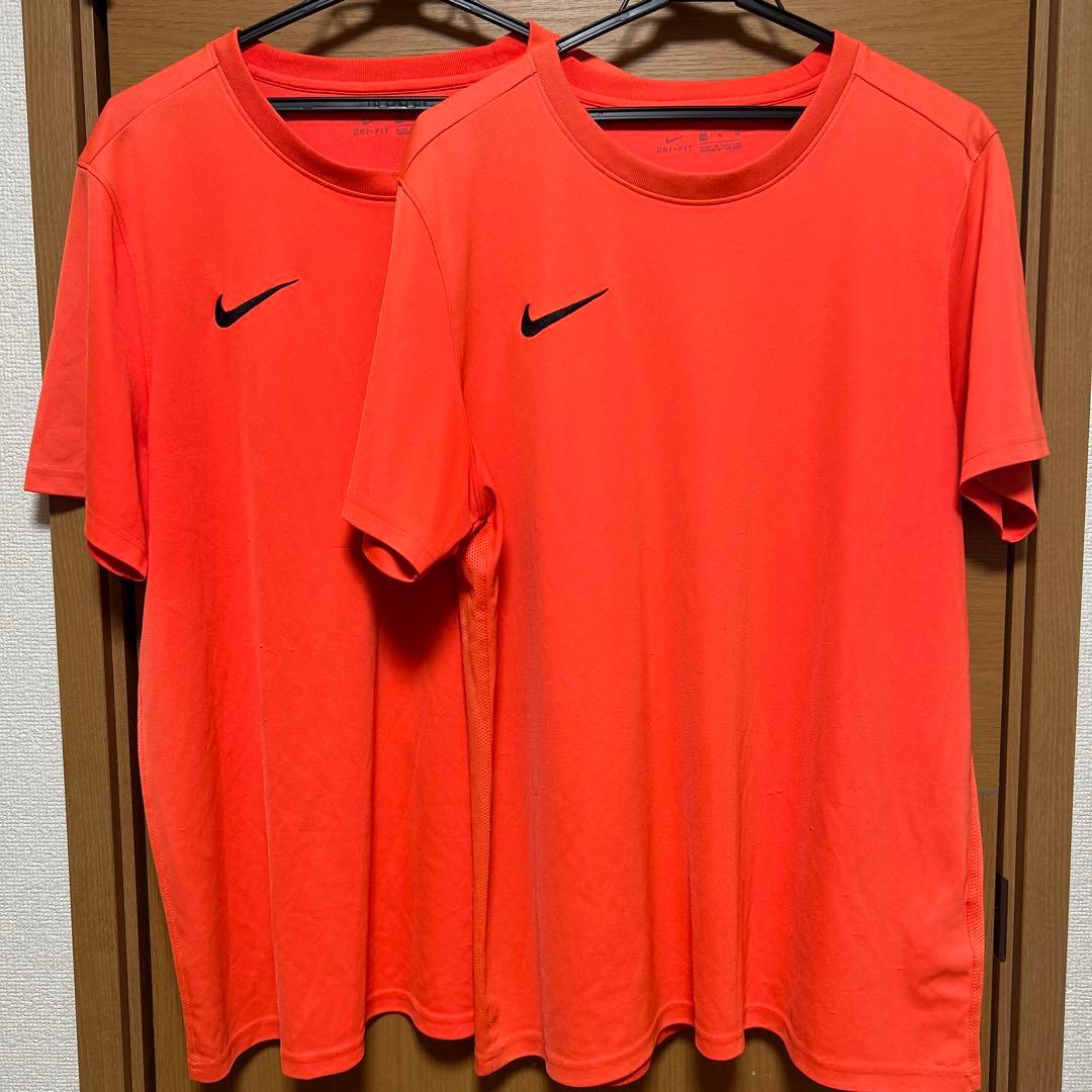 Nike DRI-FIT オレンジ XLサイズ シャツ 2枚セット