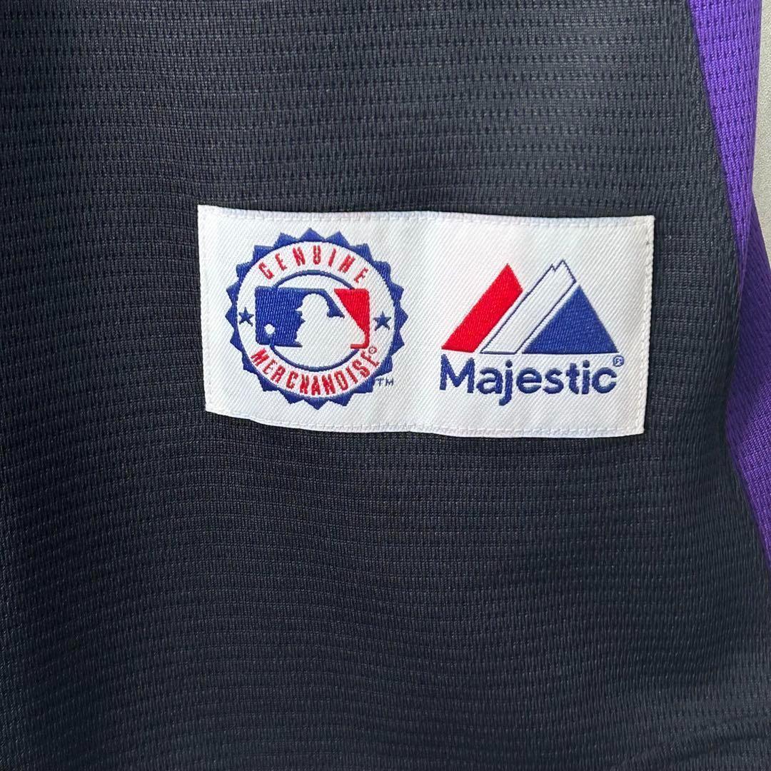 正規品 Majestic MLB コロラドロッキーズ 刺繍 ユニフォーム 極美品