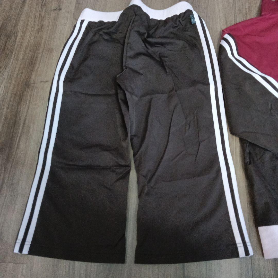 新品未使用　美品　adidas ジャージ　上下セット 赤/茶色　アディダス