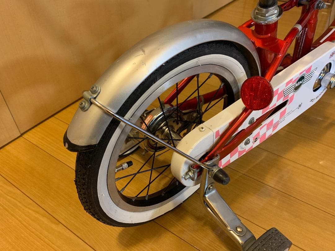 ミニ自転車１４インチ　手押し棒付き