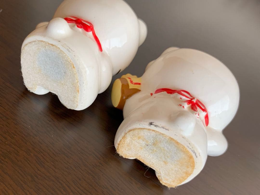 招きキティ　ハローキティ 陶器製2体セット 縁起物