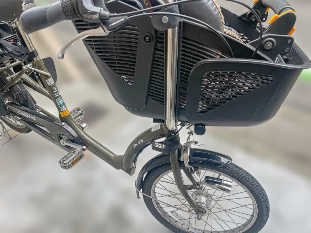 非電動 チャイルドシート付き自転車　京都