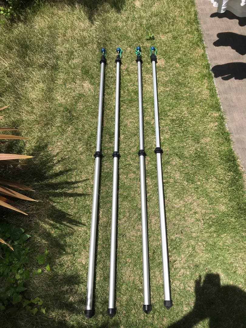 LOGOS システムロックポール230cm 4本セット　タープポール　ロゴス