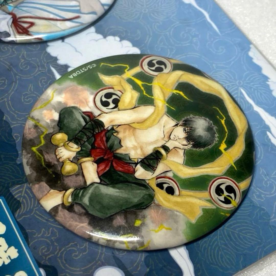 【未開封】銀魂 Gintama 銀時 土方 風神雷神 缶バッジ