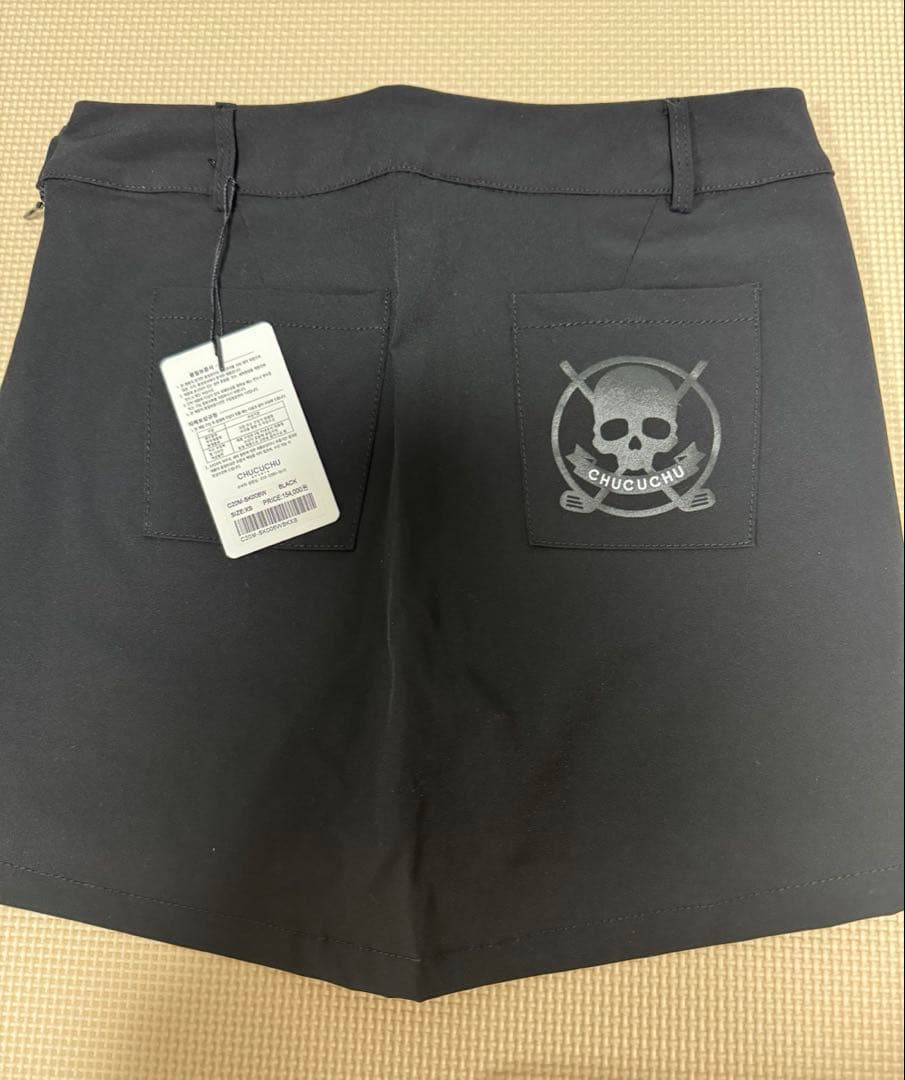 韓国ゴルフウェア CHUCUCHUスカート 黒