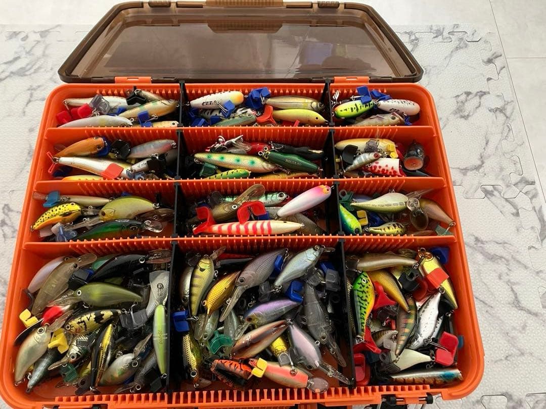 バス釣り引退セット　ルアー大量セット　タックルボックスセット