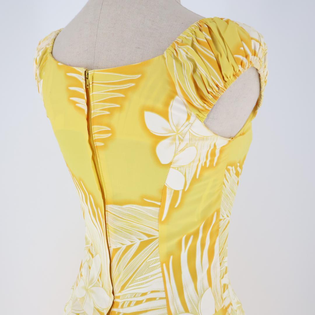 【美品 ハワイ製フラダンス用衣装】イエロー Pukalani Fashion