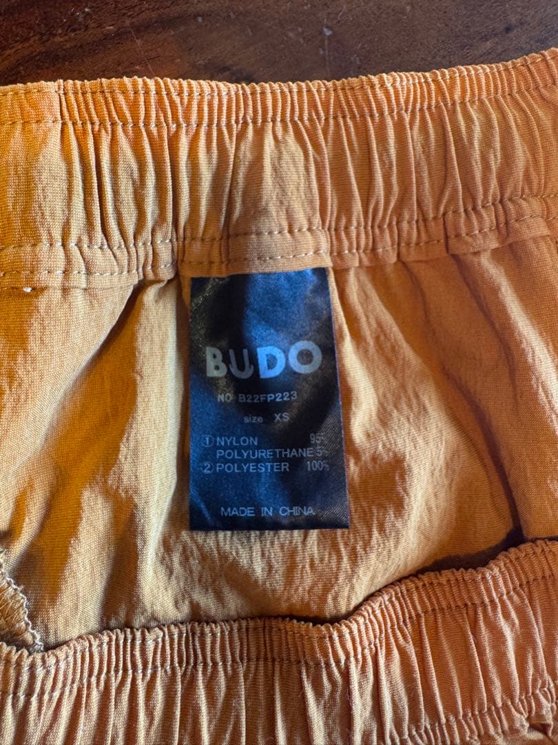 BUDO BIG MESH SHORTS ORANGE×BLACK xs