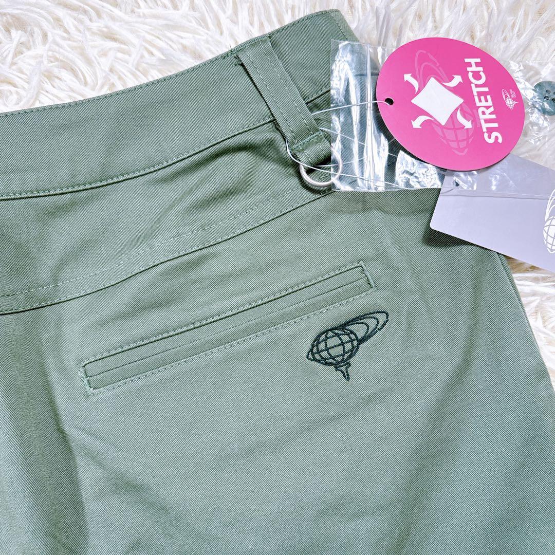 【レディースL⭐️未使用タグ付】ビームス ゴルフ　スカート　緑　大きめ