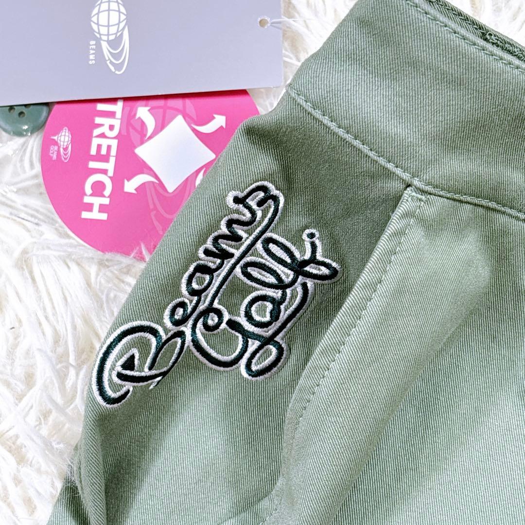 【レディースL⭐️未使用タグ付】ビームス ゴルフ　スカート　緑　大きめ
