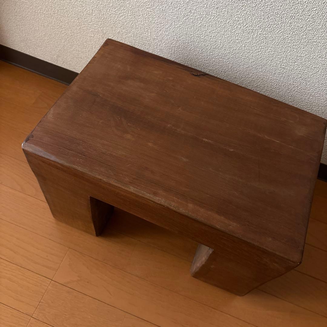 木製スツール　イス　テーブル　ディスプレイ　アンティーク　骨董