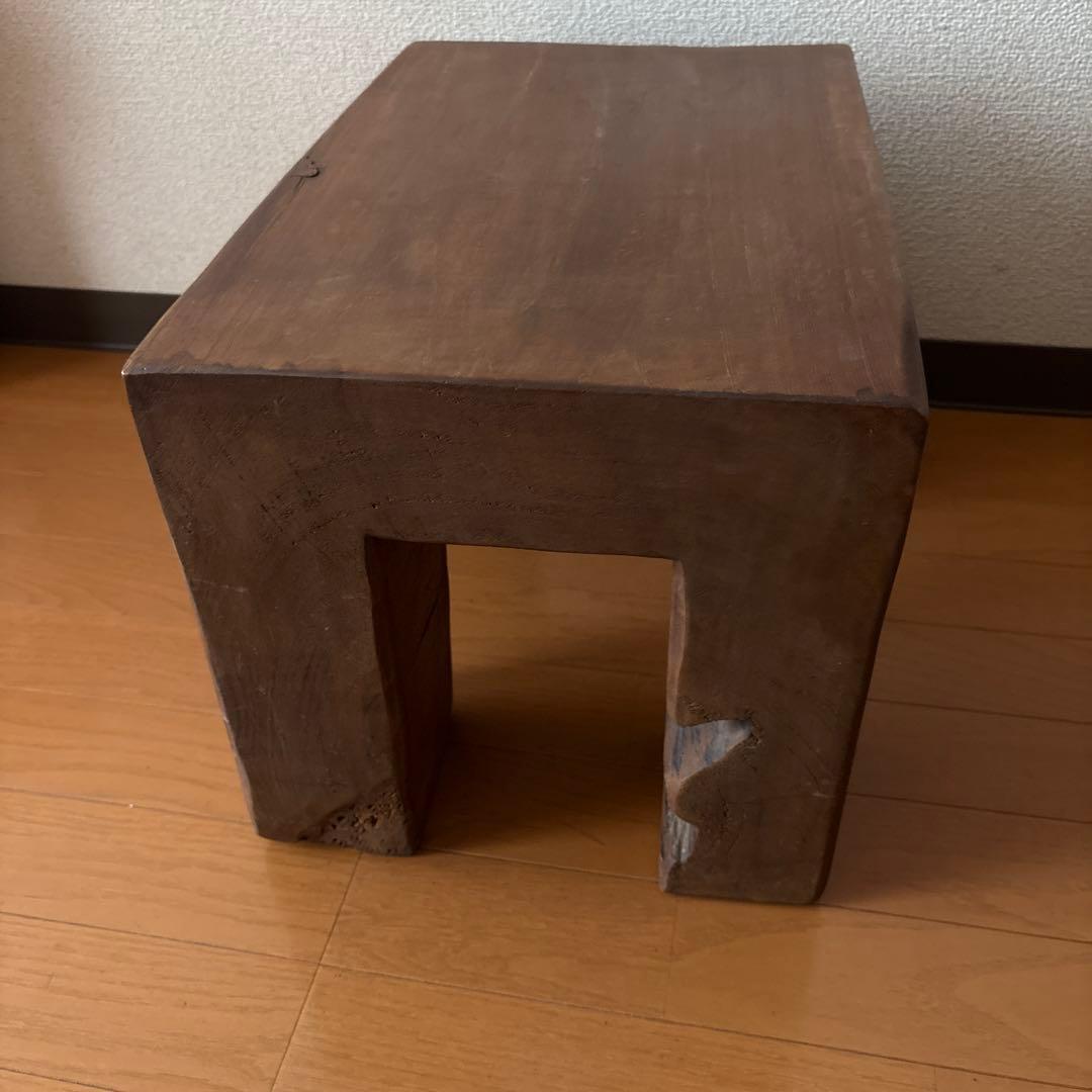 木製スツール　イス　テーブル　ディスプレイ　アンティーク　骨董