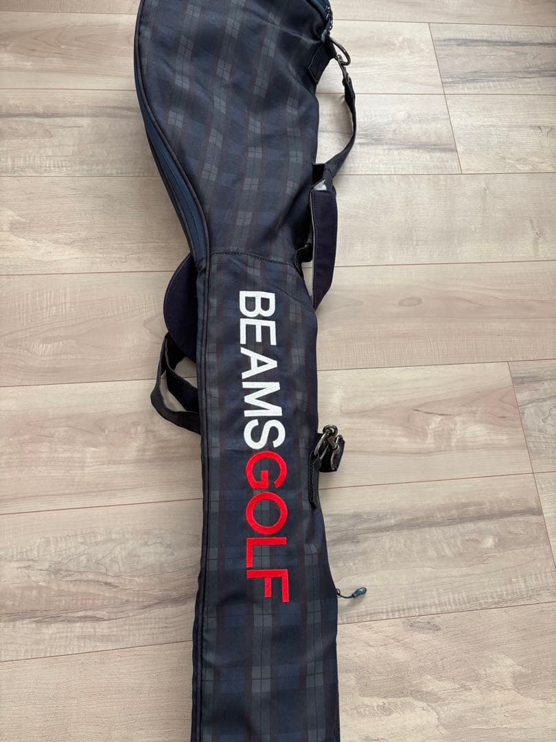 BEAMS GOLF チェック柄キャディバッグ