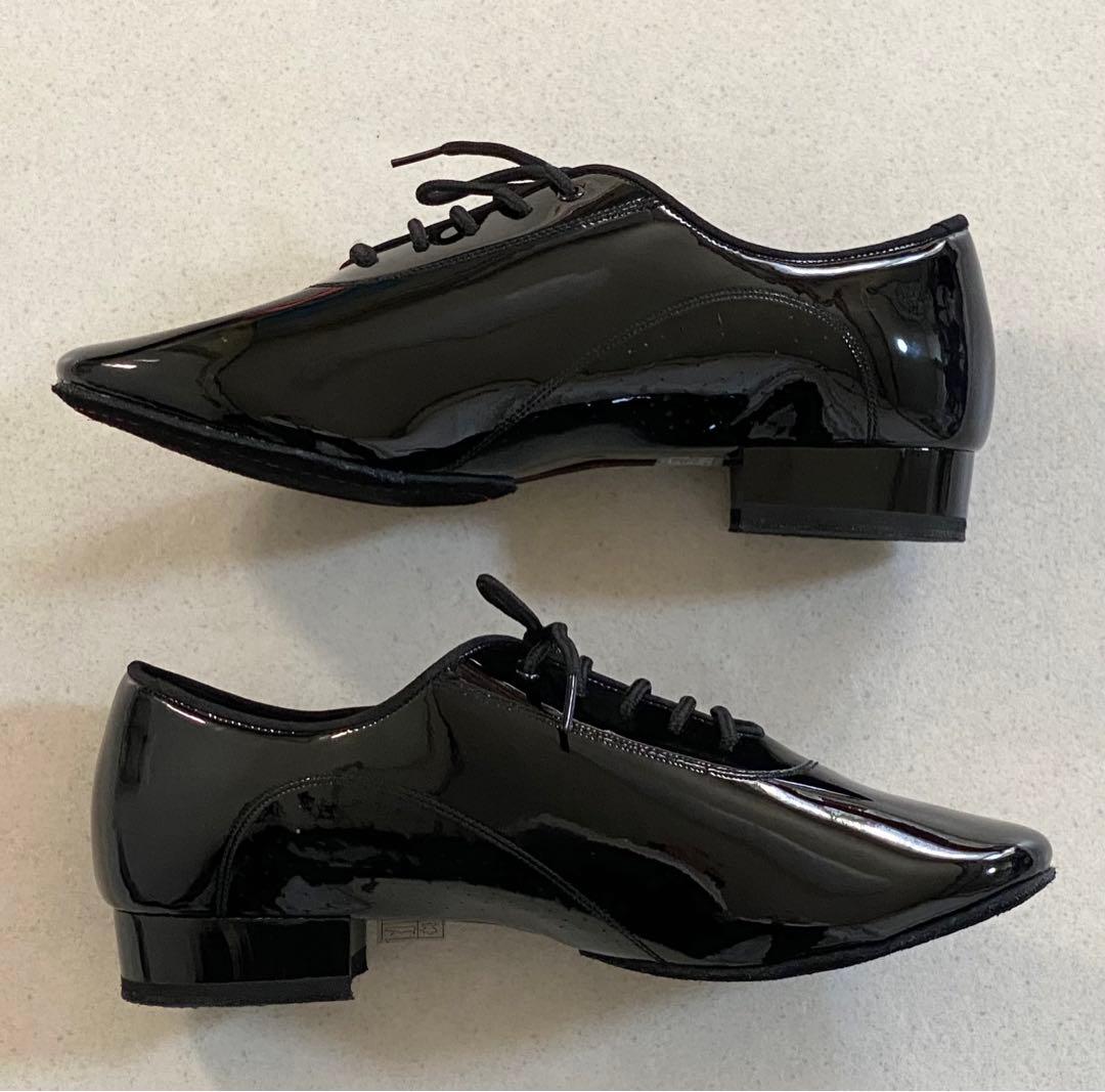 新品⭐️BD社交ダンスシューズ　メンズモダンシューズ　スタンダード 45 エナメル