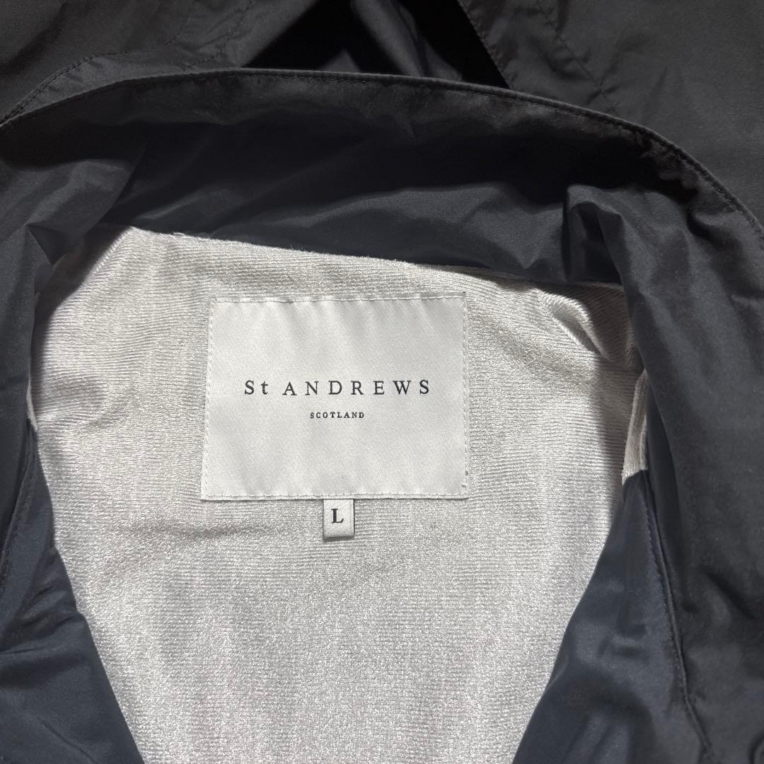 St ANDREWS ネイビー キルティングジャケット L