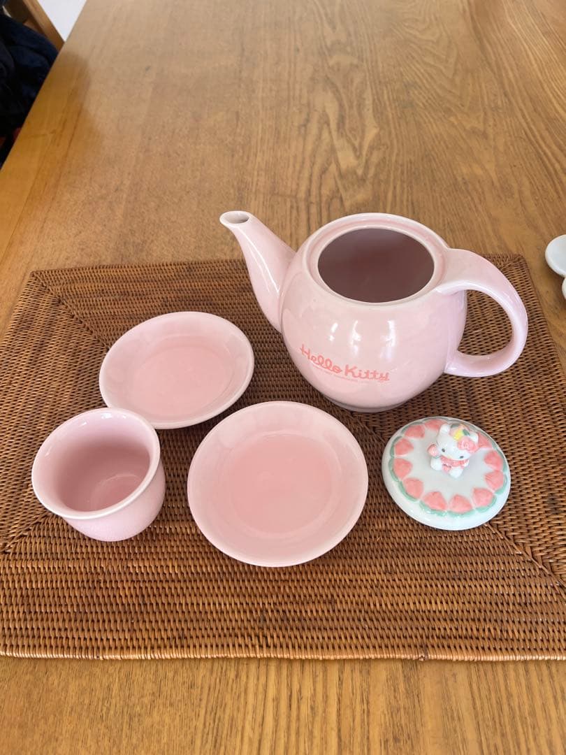 チャイナキティ ティーセット ピンク 陶器