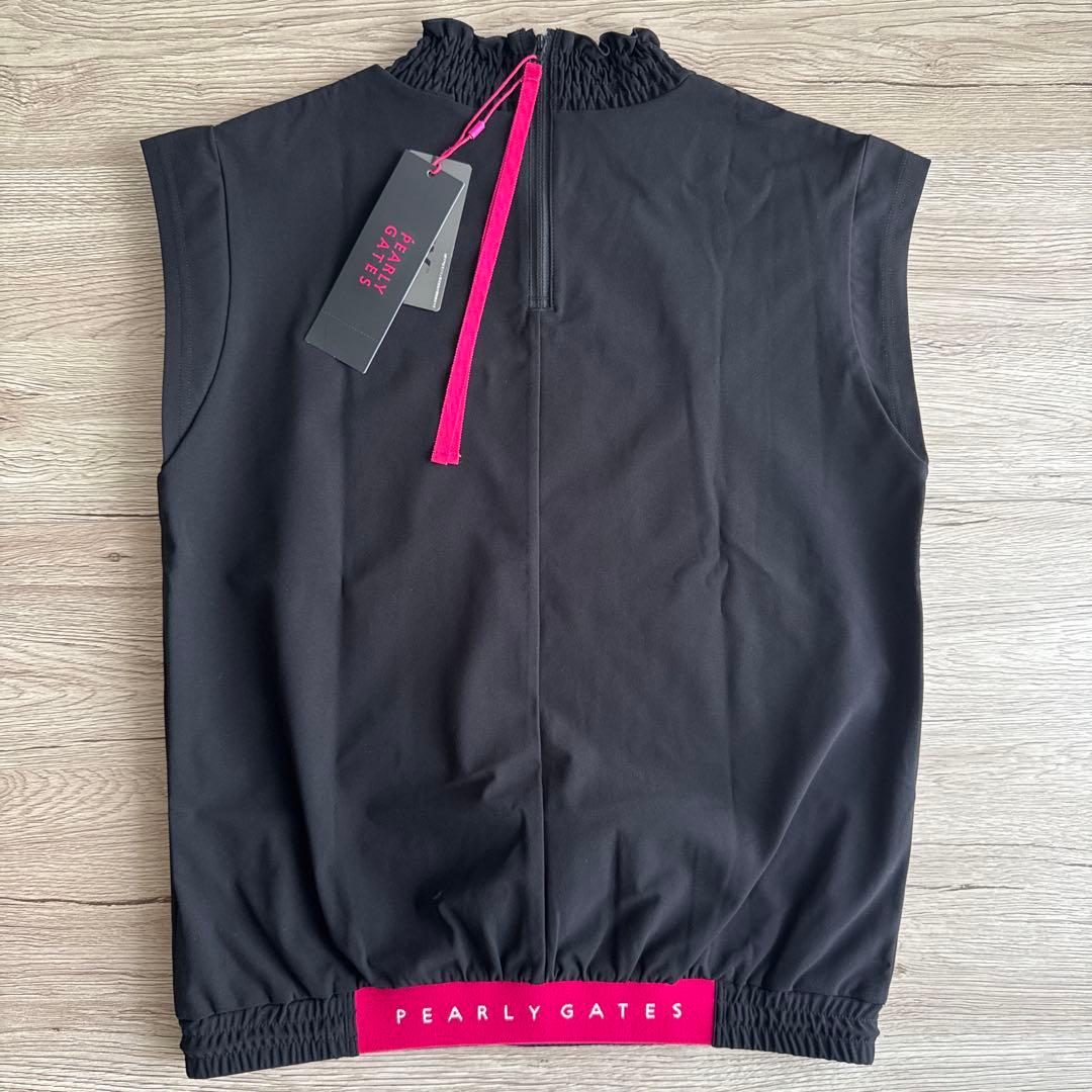 新品タグ付！PEARLYGATESバックジップシャツ